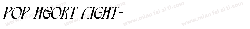 Pop Heort Light字体转换